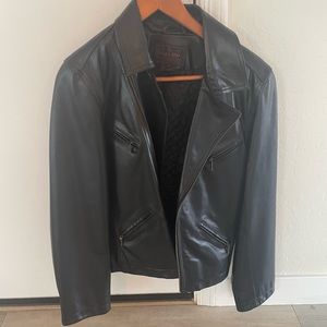 Ralph Lauren black leather jacket